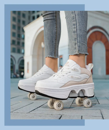 Rollers for Shoes Sports Shoes on Wheels Roller Skates Roller Skates for Girls Boys Roller Skates Shoes with Wheels