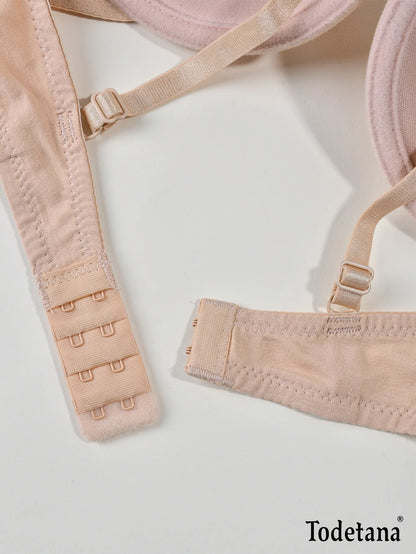 3Pcs Low Price Women's Comfort Bra Set Seamless Lightweight Push-Up Soft Cups for Everyday Wear