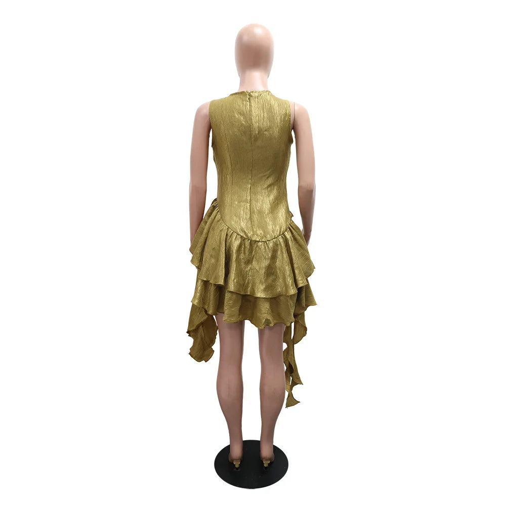 Womens Dresses Irregular Elegant Party Dresses Female Clothing Flower Prom Evening Dresses Wedding Guest Woman Dress HXY269