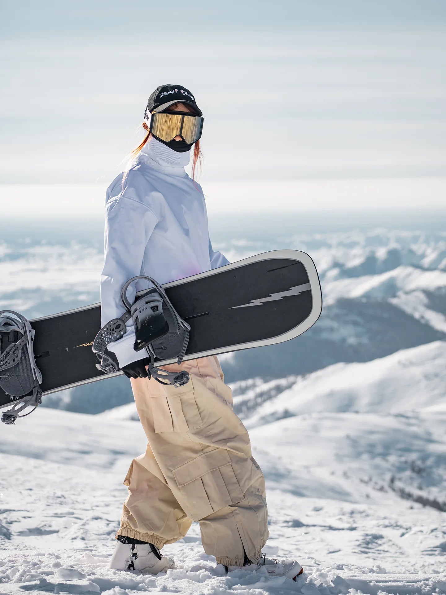 Oversize Winter Ski Pants 3L Snowboard Pant Thicken Thermal Waterproof Breathable Outdoor Sports Warm Women's Men's Ski Trousers