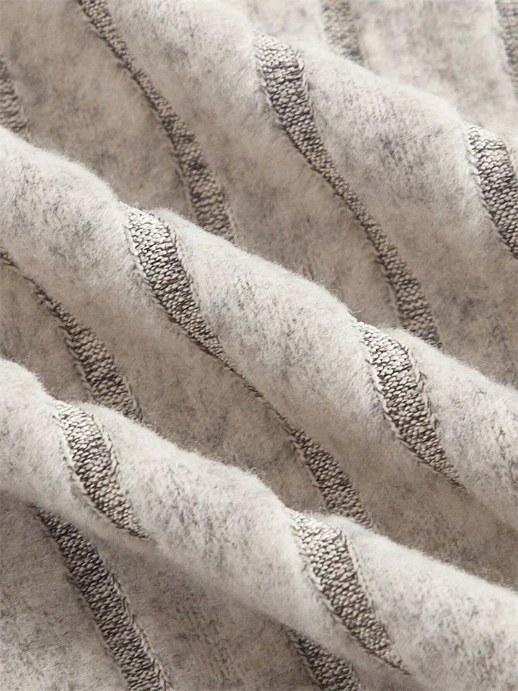 Women Flare Long Sleeve Mock Neck Rib-knit Crop Top Cropped Blouse Spring Fall 2024 Casual Slim Fit T-shirt Tees Y2K Clothes