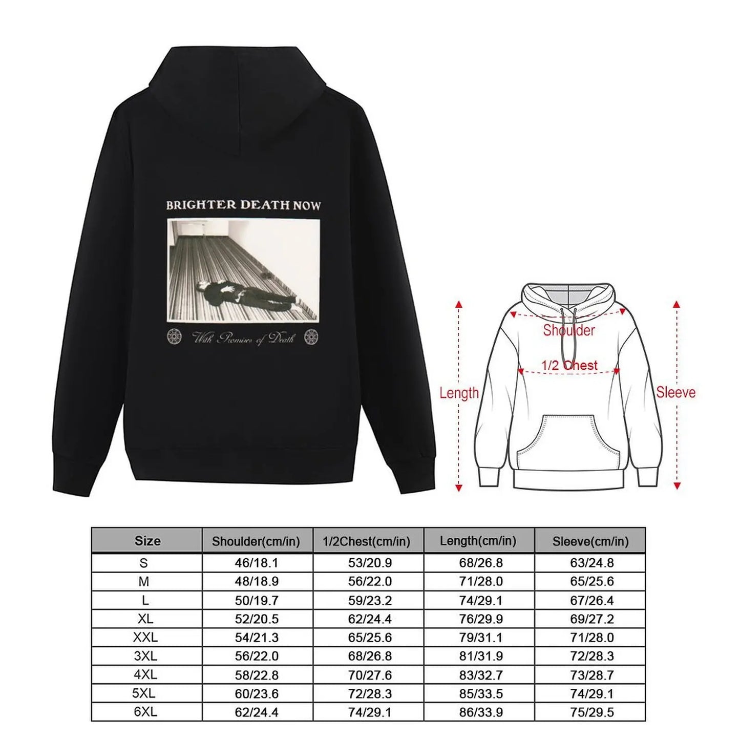 brighter death now Hoodie men's coat autumn new products autumn clothes mens clothes hoodie man