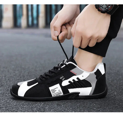 Low-Top Men's Casual Shoes Breathable Retro Sporty Style Summer New Fashion Trendy Bean Board Shoes Comfortable Rubber Sole
