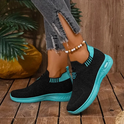 Ladies Shoes 2025 Fashion Slip-on Women's Vulcanize Shoes New Color Matching Breathable Hot Sale Light Comfortable Casual Shoes