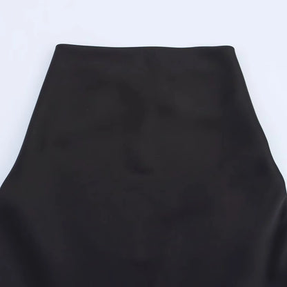 2026 Summer New Women's Clothing Simple Temperament Fashionable And Sexy Backless Silk Satin Texture Hanging Neck Dress