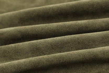 Women Brown Green Suede Jacket Loose Casual Bomber Coat Lapel Zipper Long Sleeve Jackets Vintage Lady Motorcycle Outwears