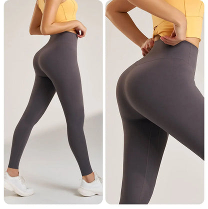 Yoga Leggings Pants Trousers Women's Quick Dry Sports Leggings High Waisted Fitness Pants Stretch Peach Butt Gym Clothing