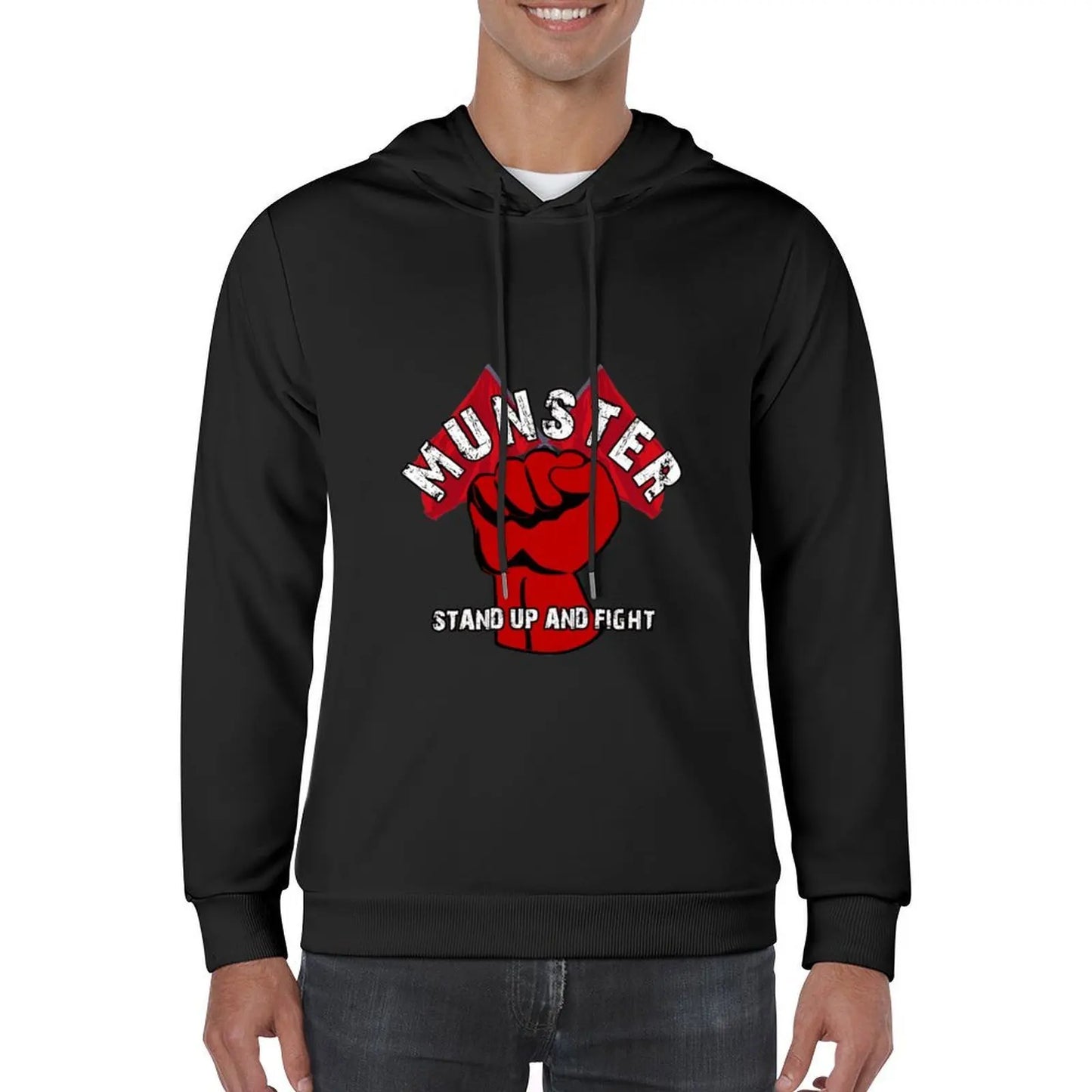 Munster Rugby - Stand up and Fight Hoodie autumn jacket men autumn men wear autumn new products hoodie streetwear