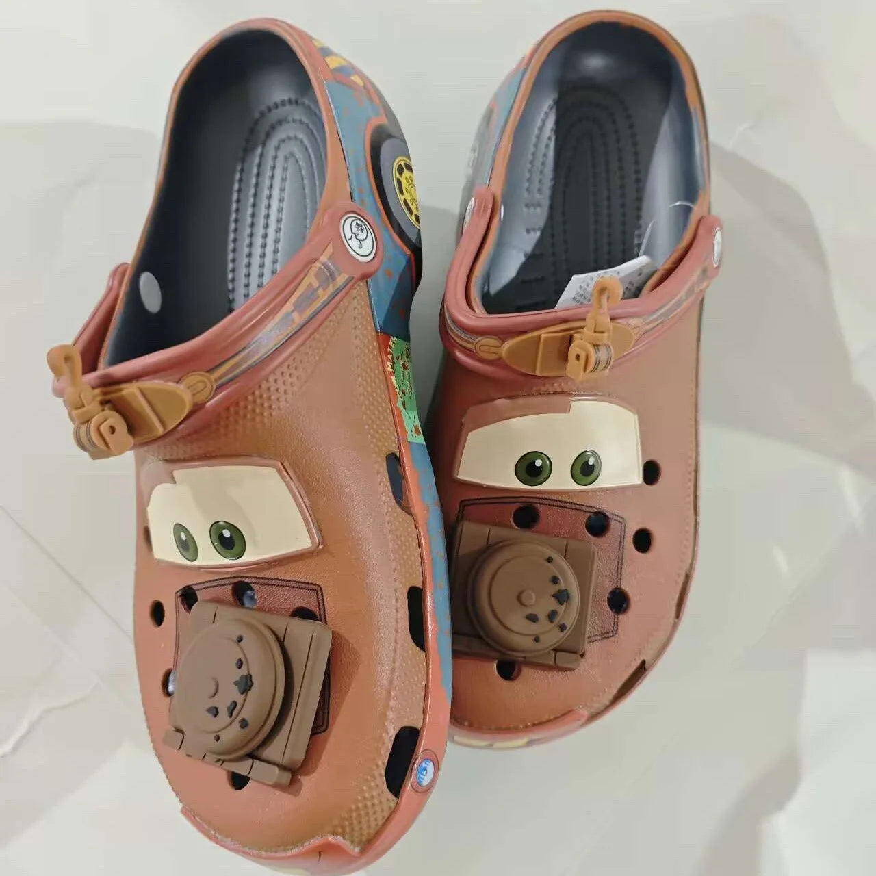 Adult Cartoon Mater Slippers Cars Shoes Outdoor Sandals Cute Figurine Anime Trailer Character Cave Shoes Sandals Eva Shoes Gift