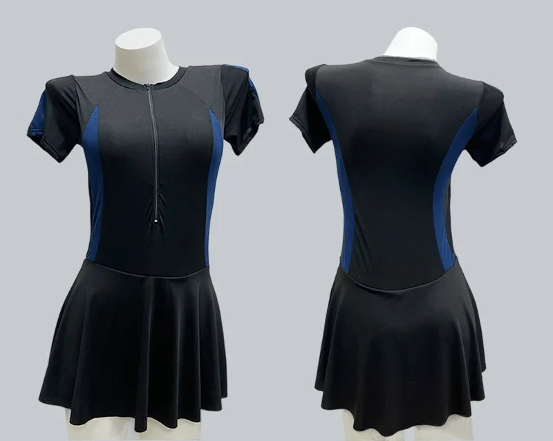 Conservative Swimsuits women's skirt-style Sportswear Slim And Simple Spring women's Racing Swimming Swimsuits