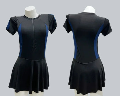 Conservative Swimsuits women's skirt-style Sportswear Slim And Simple Spring women's Racing Swimming Swimsuits