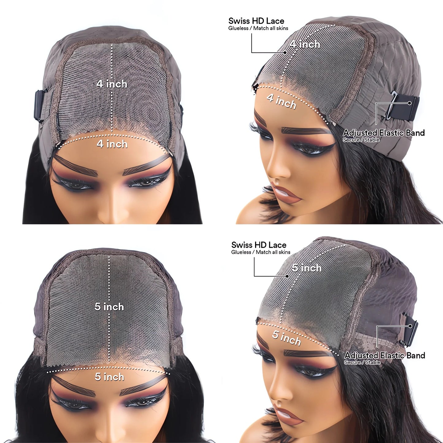 Body wave Wigs Glueless Wig Human Hair Ready To Wear 5x5 Lace Frontal Wig 4x4 Brazilian Closure Wig For Women Lace Front Wigs