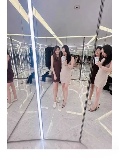 2025 NEW High Quality Luxury Heels Women's Sandals Designer Shoes Rhinestone Square Toe Open Toe Slides Женская Обувь