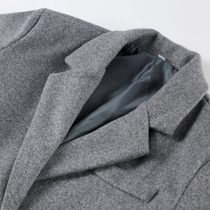 Solid Warm Elegant Women Coat Turn-down Collar Long Sleeve Jacket Casual Winter Autumn Long Outerwears Lady Fashion Loose Coats