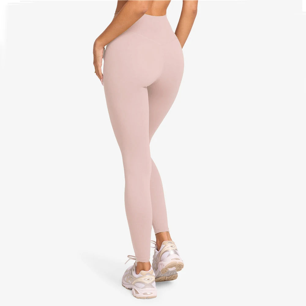 Sports Pants Gym Leggings Women Fitness Nylon High Waist Sporty Leggings Workout Trousers Training Tights Yoga Clothes XP37