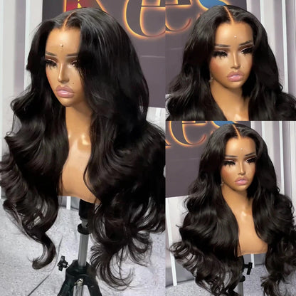 Body Wave Lace Front Human Hair Wig 30 34 40 Inches 200 Density Brazilian Remy 13x6 Transparent Hd Lace Frontal Wigs For Women
