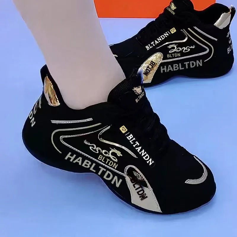 Sneakers Women Autumn Breathable Ladies Lightweight Lace Up Vulcanized Shoes for Women Walking Designer Shoes Zapatos De Mujer