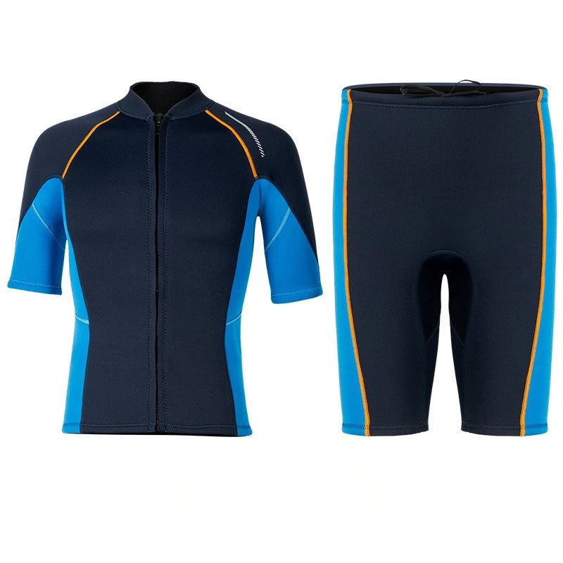 Wetsuit for Men Women Jacket Pants1.5mm Neopreno Diving Suit Short Sleeve Swimwear Snorkeling Surfing Swimsuits Kitesurf