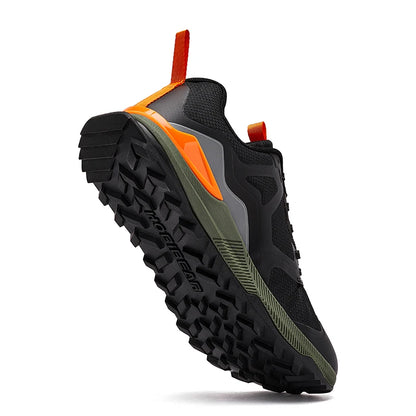 HOBIBEAR Unisex Hiking Sneakers Lace-Up Walking Shoes Outdoor Travel Artificial Leather Sneakers