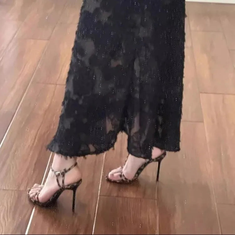 Women's High Heels Casual Slingback Pointed Toe Sandals Feminine Sexy 2025 Designer High Heels Summer Dress Party Sandals Women