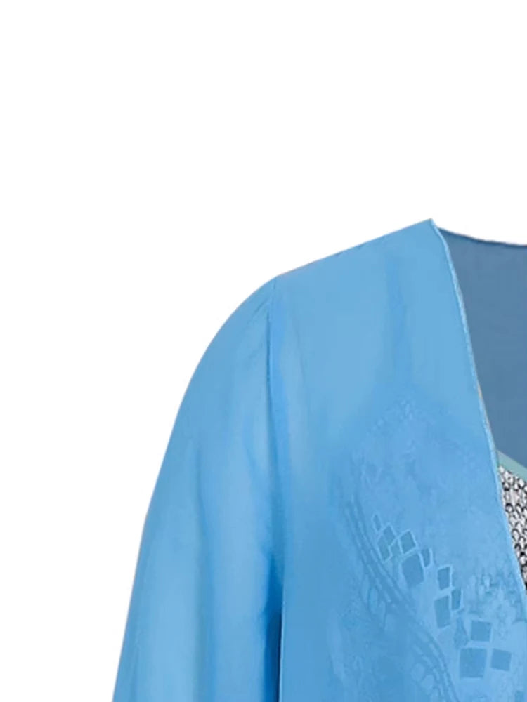 Women's plus Size Casual Dress Sets Solid Open Front & Graphic Printed Clothing Set Comfortable Fashion plus Size Outfits