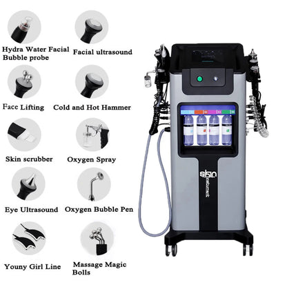 10 in 1 Hydro Dermabrasion Machine Face Lifting Facial Deep Cleaning Aqua Peeling Skin Rejuvenation Skin Care SPA Device