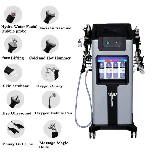 10 in 1 Hydro Dermabrasion Machine Face Lifting Facial Deep Cleaning Aqua Peeling Skin Rejuvenation Skin Care SPA Device