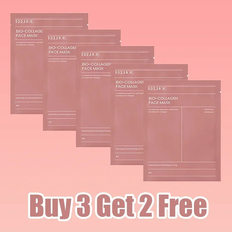 Korean Skincare Custom Bio Collagen Beauty Deep Hydrating Overnight Bio-collagen Face Skin Care Mask Sheet Facial Collagen Mask