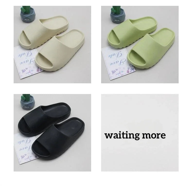 Brand High Quality Super Soft EVA Sole Summer Slippers for Men Bathroom Slippers Home Slides Couple Beach Sandals Male Slipper