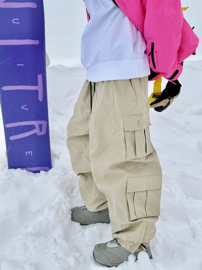 Oversize Winter Ski Pants 3L Snowboard Pant Thicken Thermal Waterproof Breathable Outdoor Sports Warm Women's Men's Ski Trousers