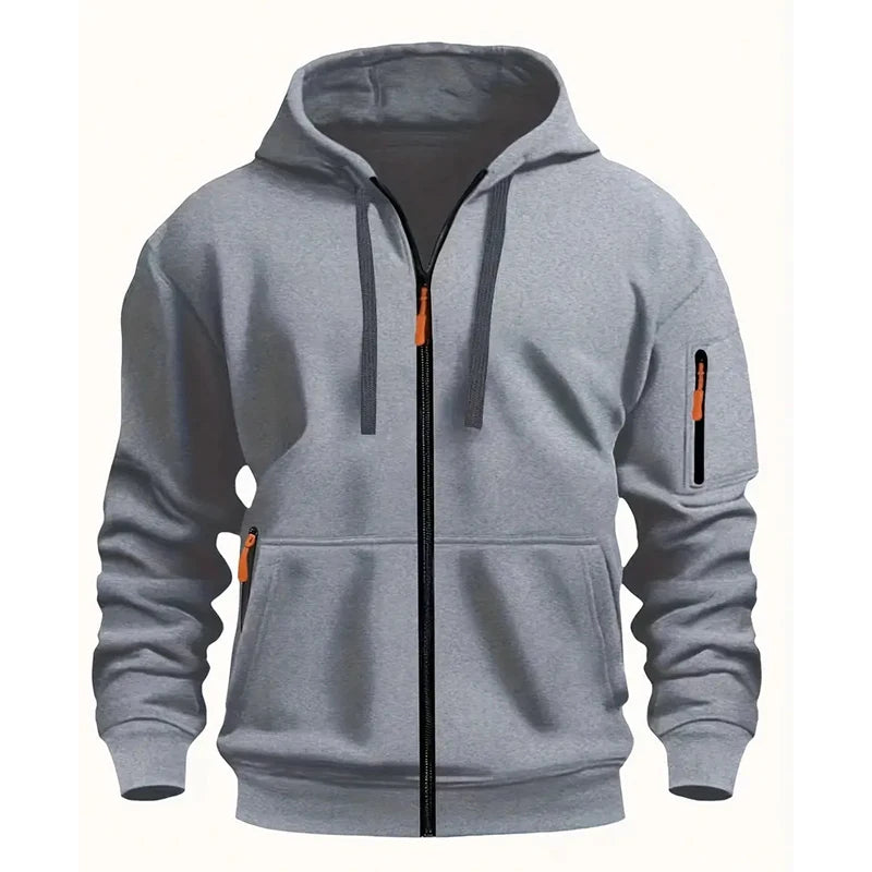 2025 New men's hooded sweatshirt, sweatshirt, zipper hooded jacket, men's cotton pullover hooded sweatshirt, men's use