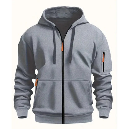 2025 New men's hooded sweatshirt, sweatshirt, zipper hooded jacket, men's cotton pullover hooded sweatshirt, men's use