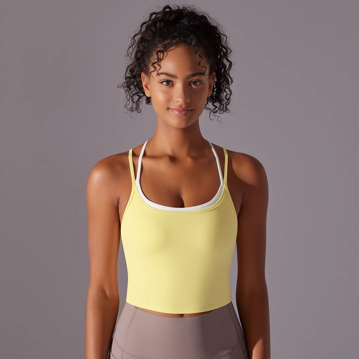 New Women Fitness Sports Bra Top Gym Yoga triangle backless Athletic Back Cutout Cross Tight Workout Soft With Chest Pad