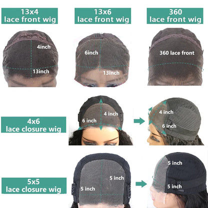 180 Density Straight HD Transparent 13x6 13x4 Lace Frontal Wig 360 Lace Front Wigs Human Hair Pre Plucked Brazilian Hair Bling