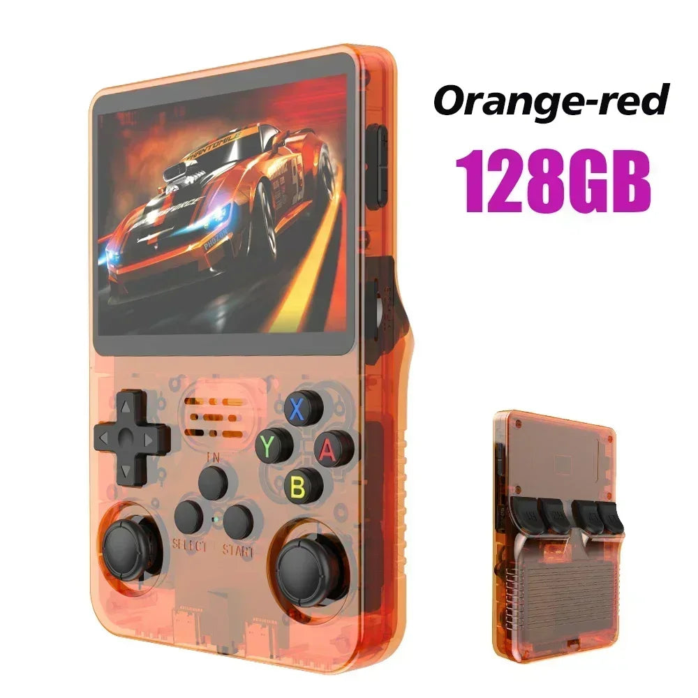 BOYHOM 256G/128G/64G R36S ARKOS 2.0 Retro Handheld Game Console 3.5'' IPS screen,Portable Pocket Game Player for  children gift