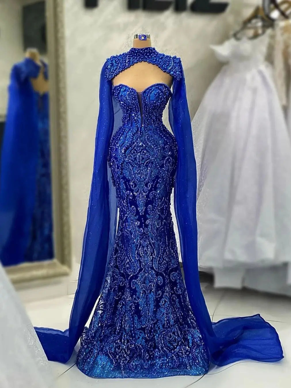 Elegant Beading Prom Dresses with Wraps Customized Sexy Sweetheart Appliques Lace Party Evening Gowns Runway Fashion Prom Wear