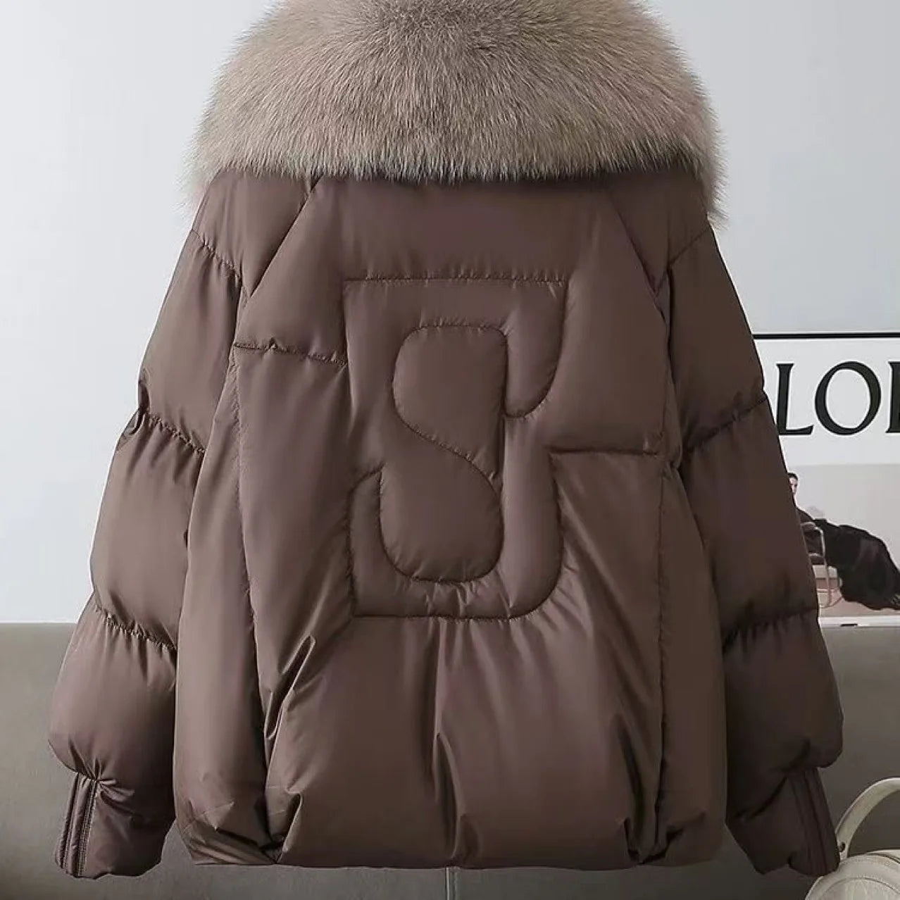 Fashion Winter Jacket Women New Korean Big Fur Collar Thick Down Cotton Jacket Parkas Female Short Coat Slim Warm Outerwear
