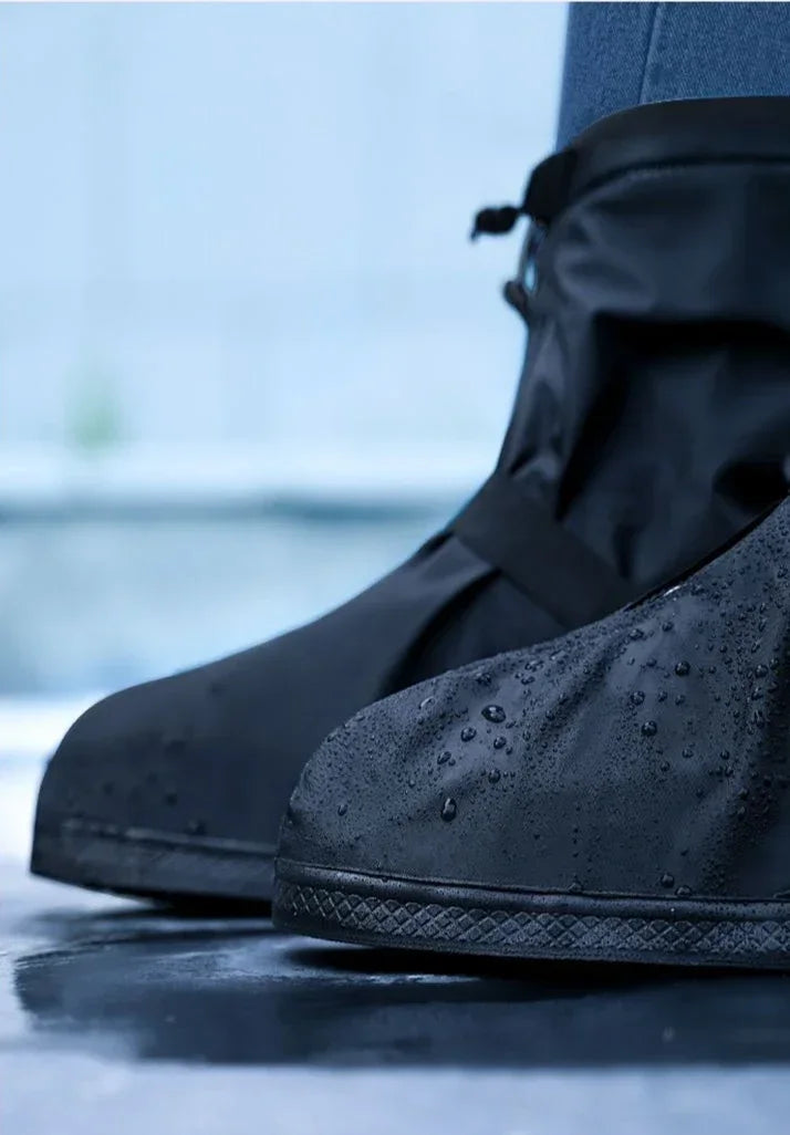 Waterproof Rain Boot Covers Reusable Non-Slip Cycling Hiking Shoe Protectors Rain Snow Wet Sand Overshoes Pants Protectors