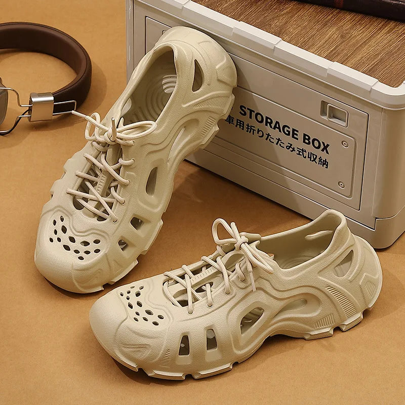 Super Cool Beach Sandals Comfortable Thick EVA Soles Antislip Outdoor Slippers Fashion Slides Street Normal Style Shoes