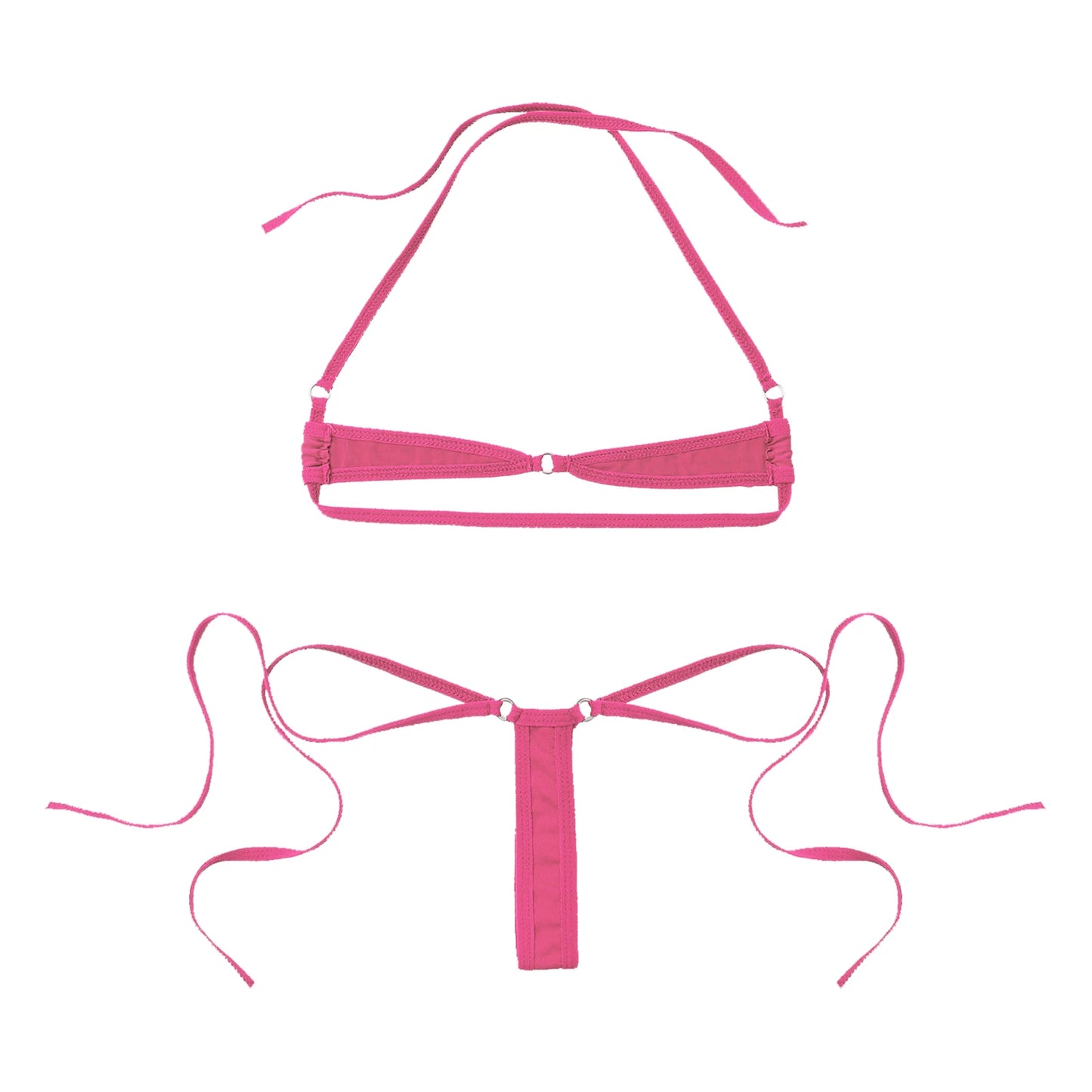 Bikini Swimsuit Outfits for Women Sexy Micro Mini Bikini Set Bandage Bra Thong Two Piece Swimwear Beachwear Bathing Suit Femme