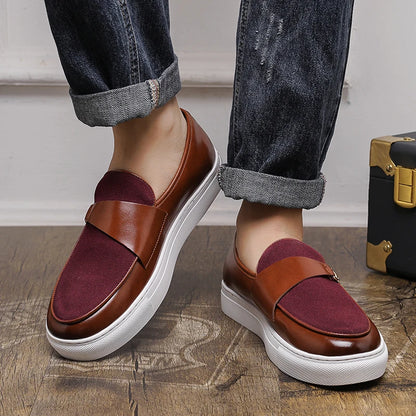 Breathable Leather Casual Shoes Luxury Brand Male Flats Classic Men's Comfortable Loafers Hot Selling Men's Park Walking Shoes
