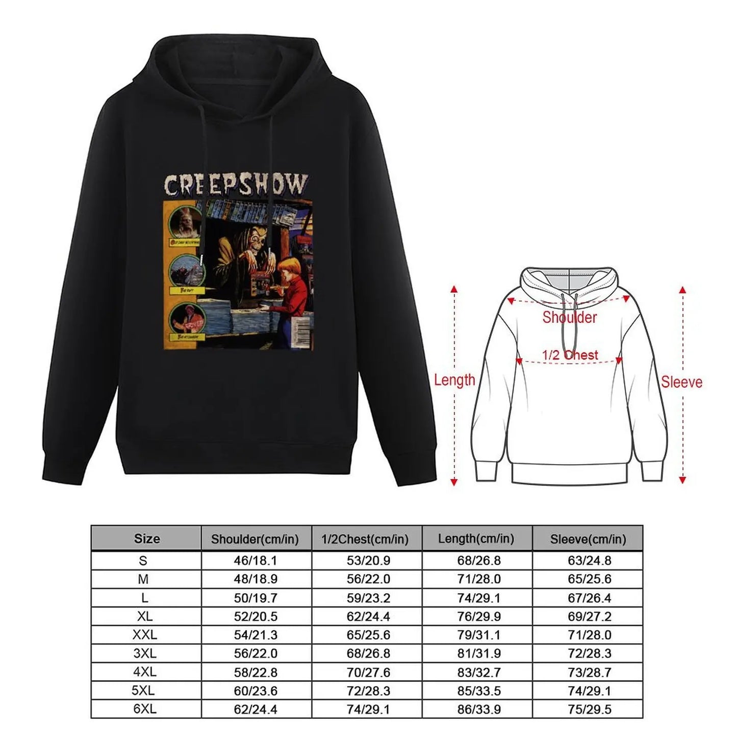 creepshow (1) Hoodie men clothes anime clothes blouse men clothing hoodies and sweatshirts new