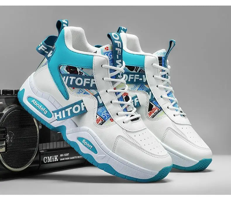 Luxury High Top Men's Vulcanized Shoes Winter Casual Sneaker for Men Ankle Boots Platform Designer Skateboard Tenis Masculino