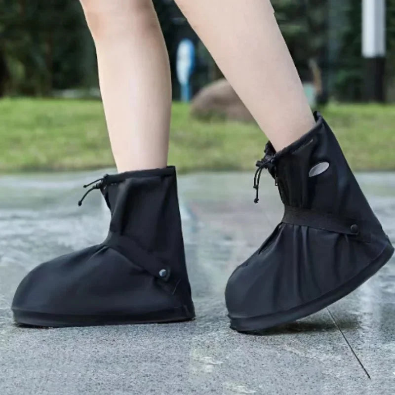 Waterproof Rain Boot Covers Reusable Non-Slip Cycling Hiking Shoe Protectors Rain Snow Wet Sand Overshoes Pants Protectors