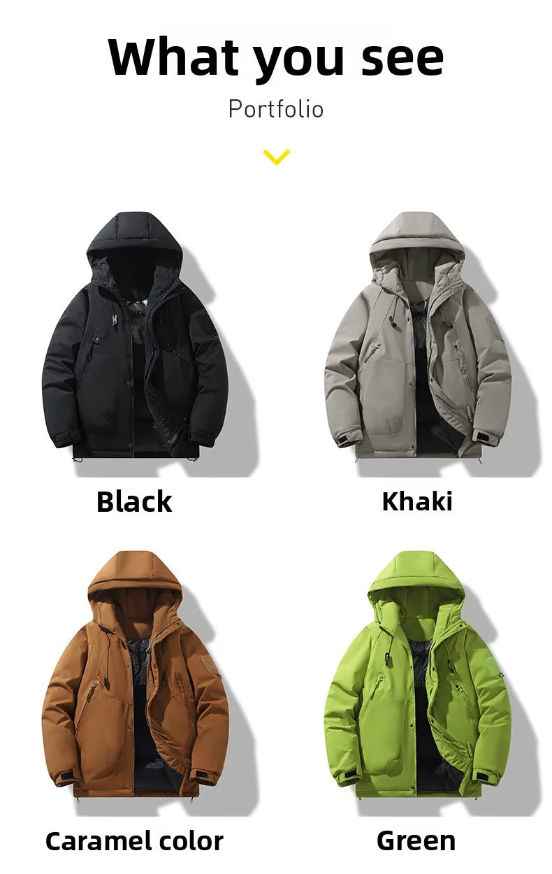 New Winter Cycling Sports Windproof Warm Party Jacket Made of High-qualitybreathable Cotton Jacket for Outdoor Usedded Jacket