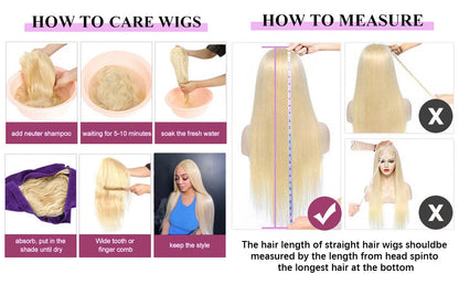 13x6 Hd Transparent Lace Frontal Wig Human Hair 30 Inch Blonde Straight Lace Front Wigs Human Hair 613 Bone Straight Colored Wig