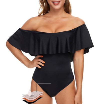 Period Swimsuits One-piece Swimwear Fast Absorption 4-Layer Leak Proof Menstrual Beachwear Period Panties Women's Underwear