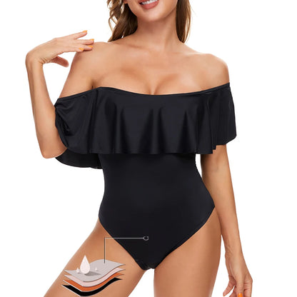 Period Swimsuits One-piece Swimwear Fast Absorption 4-Layer Leak Proof Menstrual Beachwear Period Panties Women's Underwear