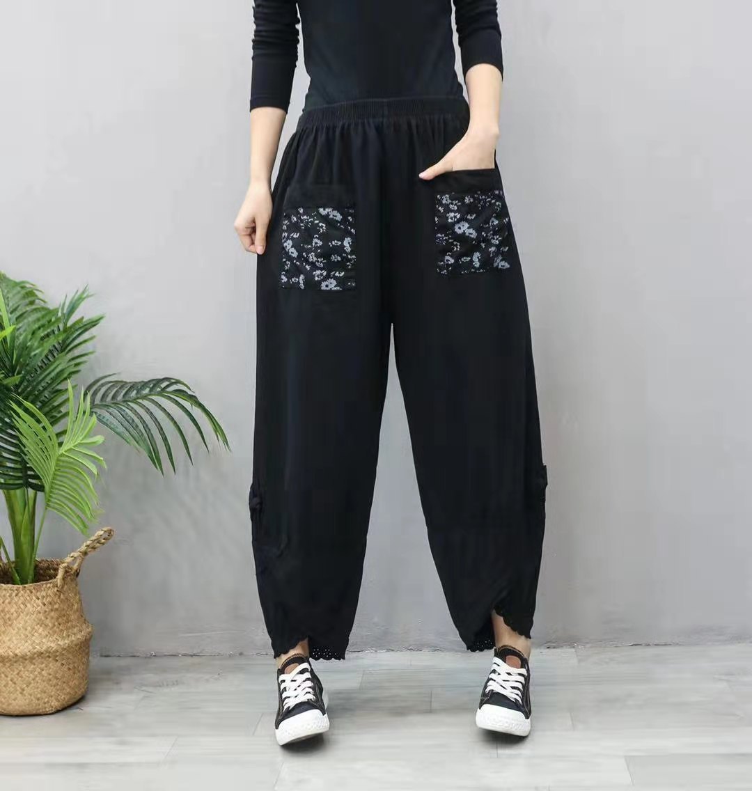 Fashion Casual Women's Harem Pants Wide Leg