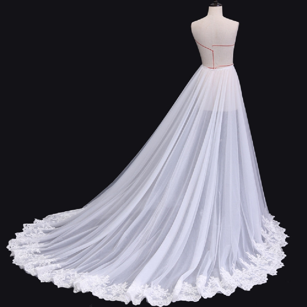 New Wedding Dress Detachable Tail